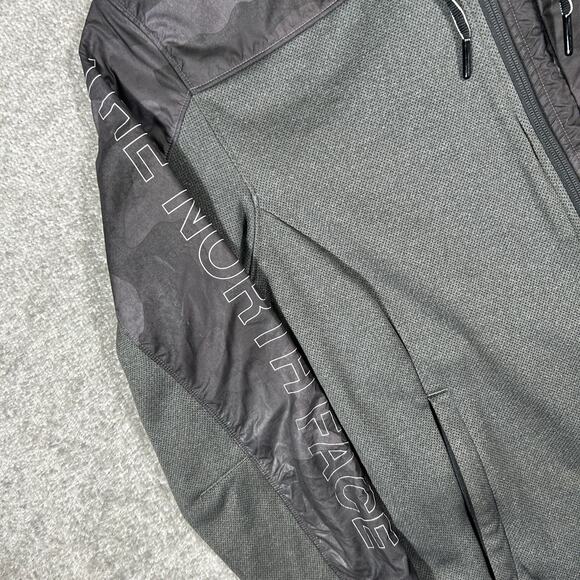 The North Face Gray Hooded Jacket Black Camo Denali - Picture 5 of 7